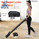 Under Desk Walking Pad Treadmill 2.5HP Incline 0.5 To 4 MPH