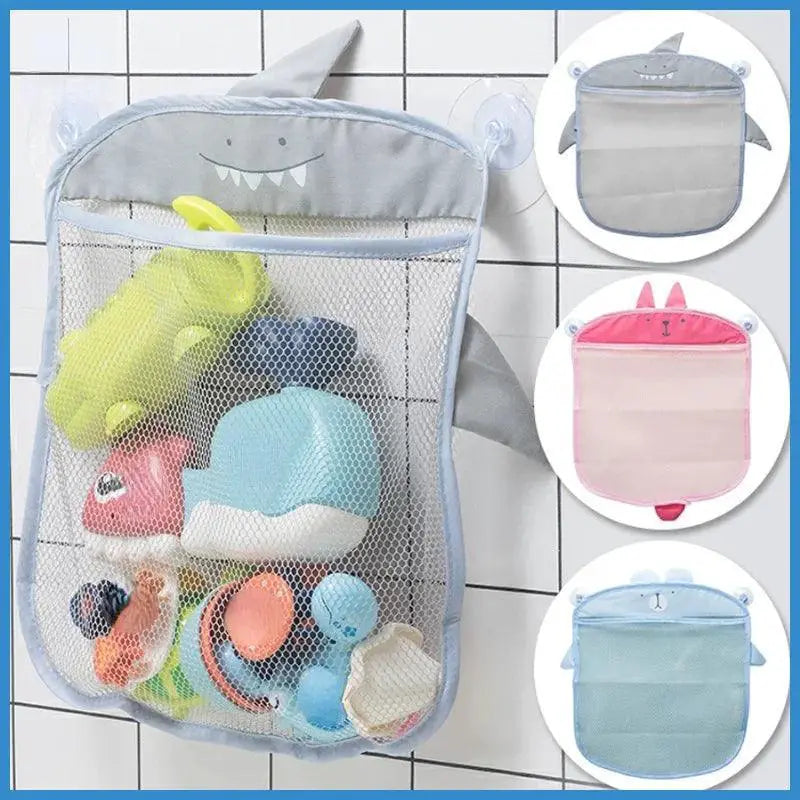 Bath Time Fun Duck Frog Toy Storage Bath Holder Suction Cups