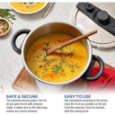 Pressure Cooker Safe Canning Stainless Steel 10 Quart