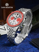 San Martin Chronograph Quartz Watch Stylish Sporty Elegance
