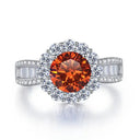 Moissanite Ring in Sterling Silver Carat MMELD