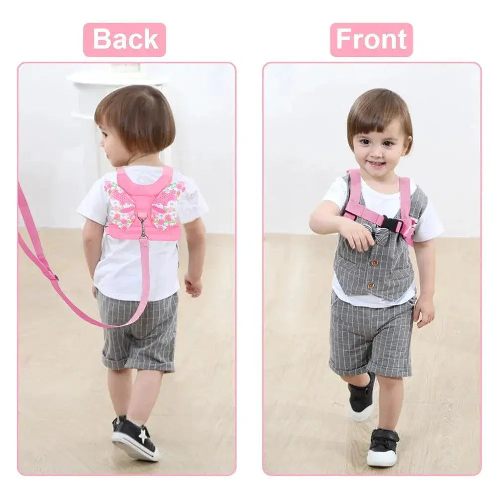 Angel Wings Baby Safety Harness Backpack for Girls Pink