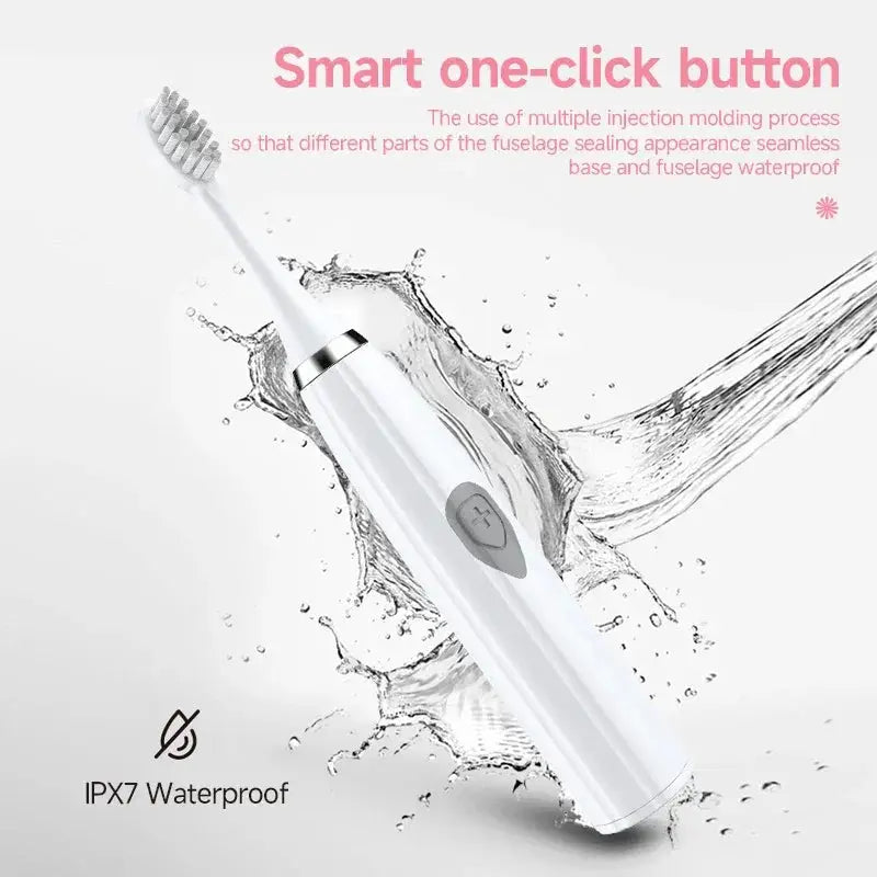 Portable Electric Toothbrush For Adults Soft DuPont Bristles - OurLum.com