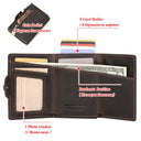 Anti-Scan Magnet Credit Card Holder Wallet Genuine Leather