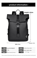 Flip Cover Magnetic Backpack For Men 20L