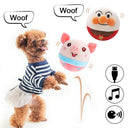 Dog Interactive Plush Toy Ball Engaging Washable USB Rechargeable