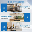 Dual Purpose Treadmill 2.5HP Folding Walking Pad Under Desk