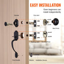 Front Door Deadbolt Handle Set