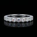 Moissanite Ring in Sterling Silver Single NMELF
