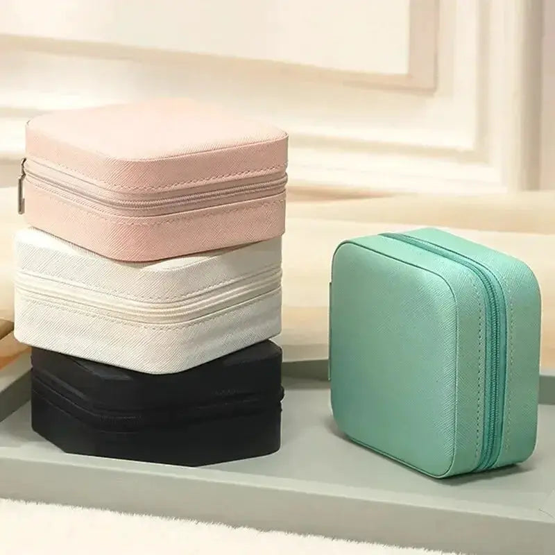 Portable Mini Jewelry Storage Box Travel Organizer Case