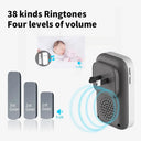 Smart Wireless Waterproof Doorbell 38 Ringtones Plug Button
