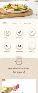 Anmai Glass Oiler Spray Dual-Purpose Oil Bottle For Kitchen