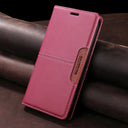 Magnetic Leather Case - Secure Wallet Flip