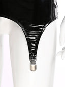 Bold Wetlook Tank Dress for Clubgoers