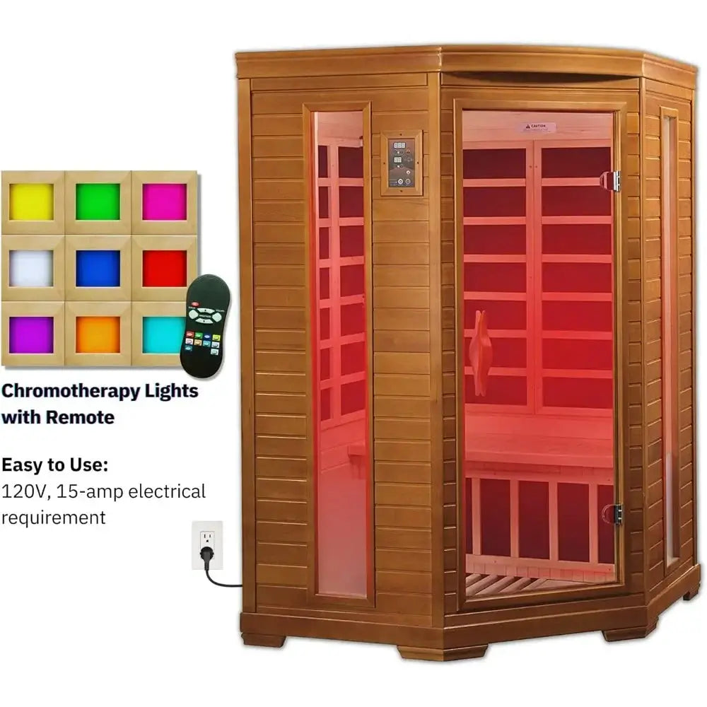 Corner Infrared Sauna For Two Eco Friendly Home Spa