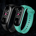 LED Digital Wristwatch with Silicone Strap Stylish Sports Timepiece