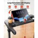 Foldable Treadmill Desk With Adjustable Incline Office Fitness