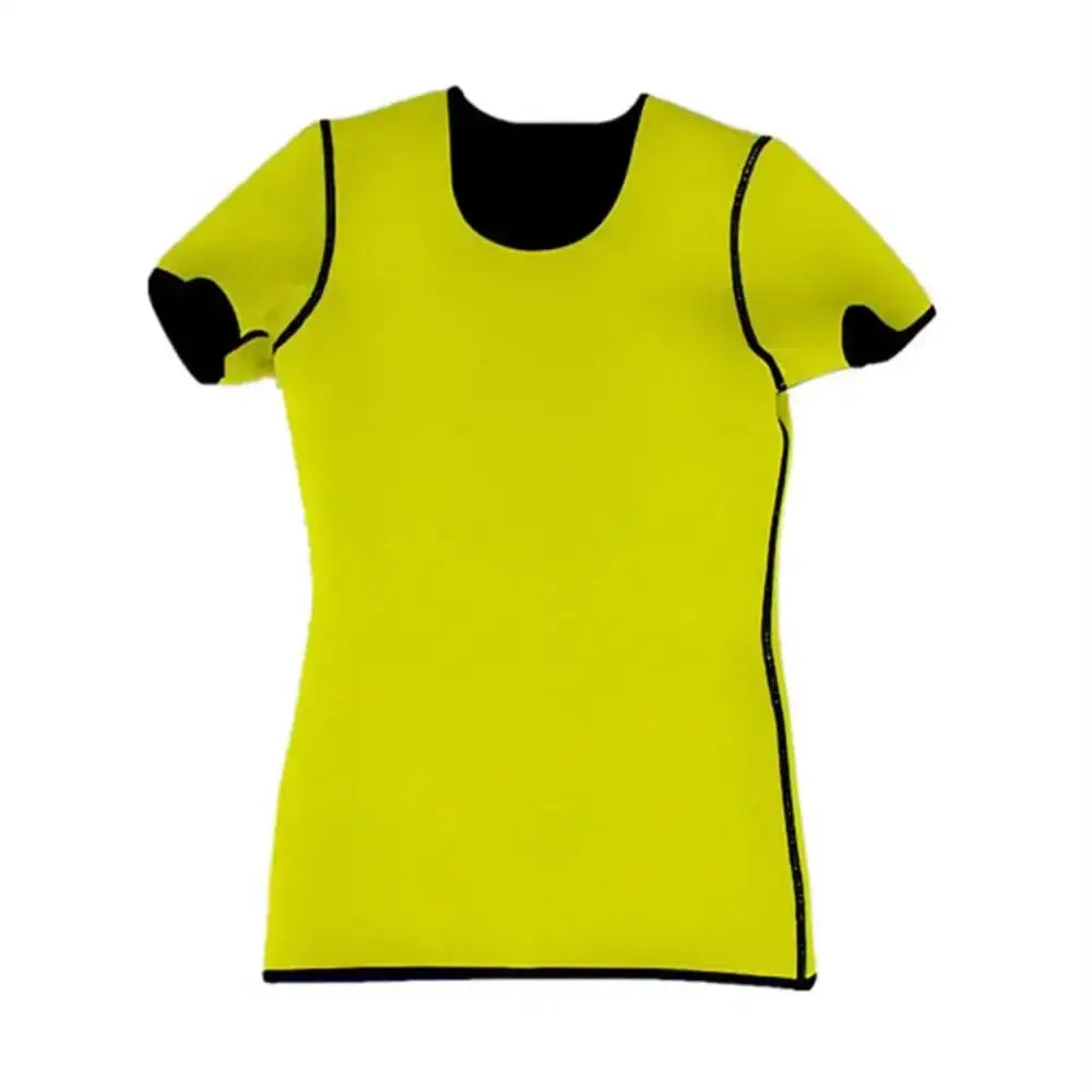 Men Sauna Sweat Suit T Shirt Body Shaper Reducing Girdles