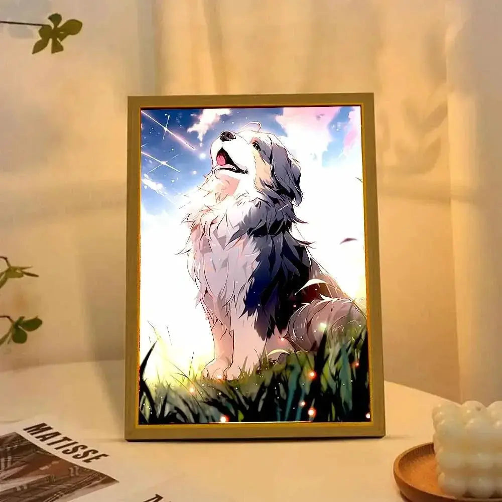 Whimsical Cat Moon Lamp Led Night Light For Kids Rooms