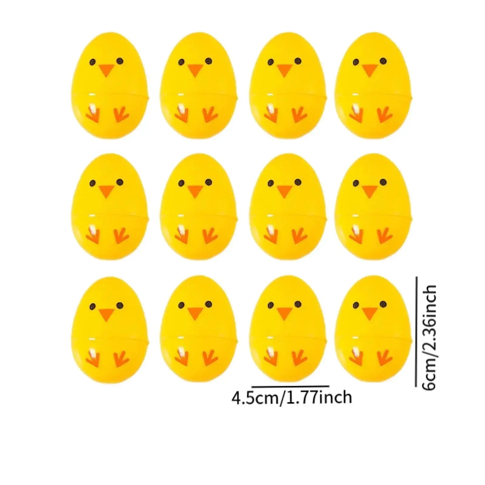 24 Pcs Filled Easter Eggs Basket Stuffers With Bunny Dolls