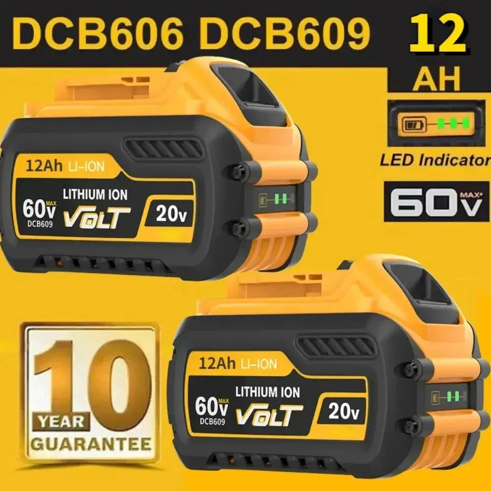 12Ah Compatible Battery 20V and 60V Max Power Pack