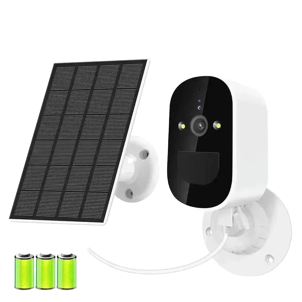 Two-Way Audio Solar Camera for Homes — 1080P Add 32GB Card
