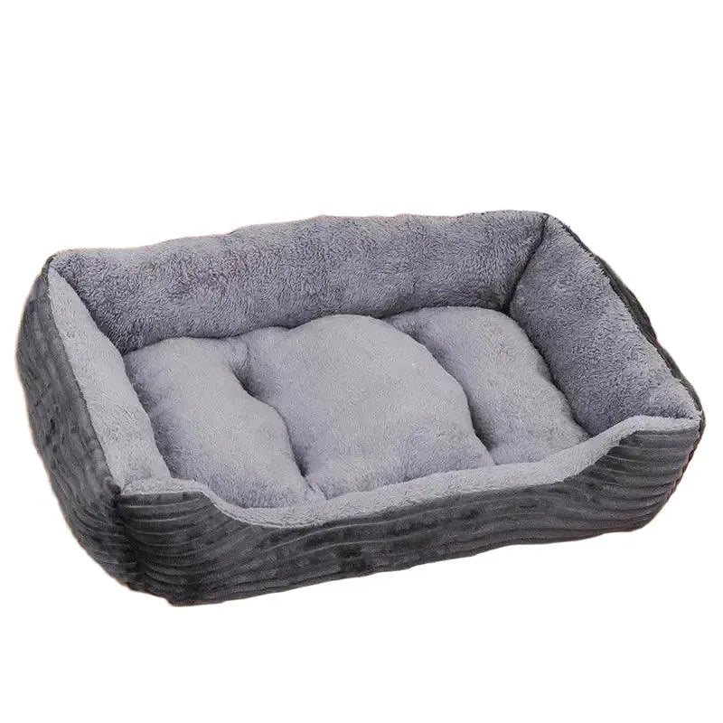 Ultimate Comfort Pet Bed for All Sizes — Grey