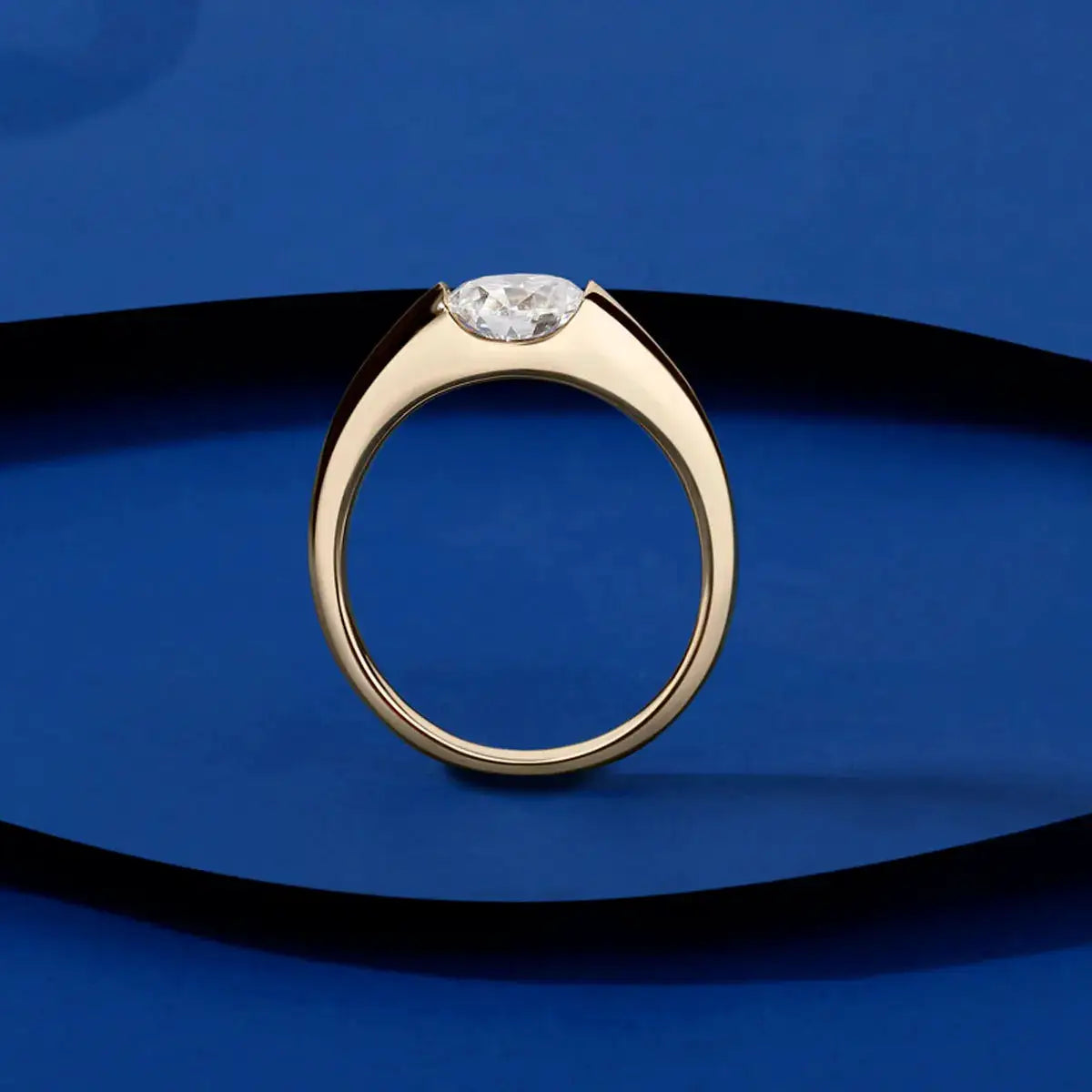 Elegant Sterling Silver Silver Moissanite Ring Pure — product image 3