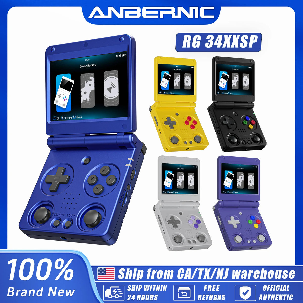 Anbernic IPS Linux Game Console Quad-Core Retro Game Player — product view 1