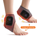 Heating Foot Massager Electric Vibration Relaxation Ankle Massager Warm Ankle Brace Joint Sprain Support Ankle Protection