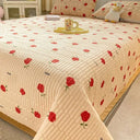 Soft Thickened Warm Milk Velvet Bed Cover Non-slip Bedsheet