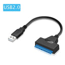 High-Speed SATA to USB Cable for HDD SSD Data Transfer