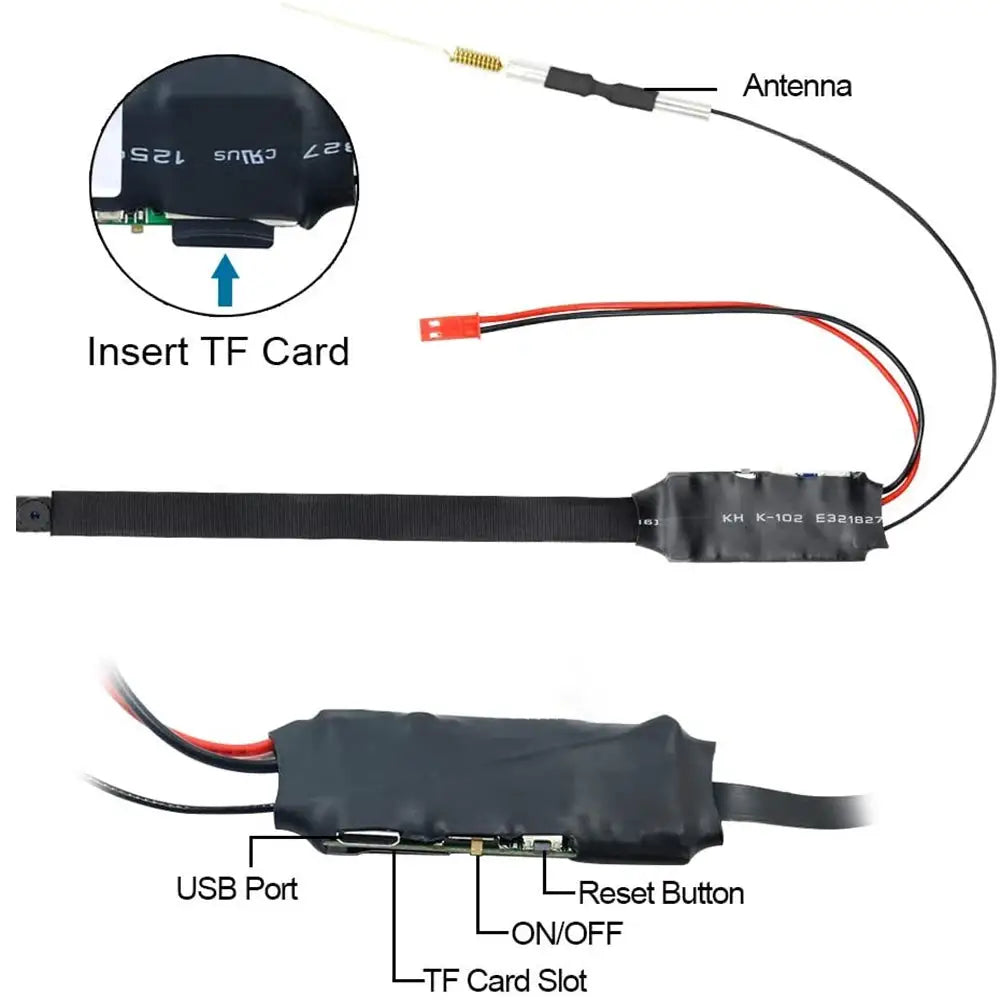 HD WiFi Mini Camera DIY Module Home office Security Nanny Cam 3000mAh Alarm Remote viewing Camera With Motion Detection,App