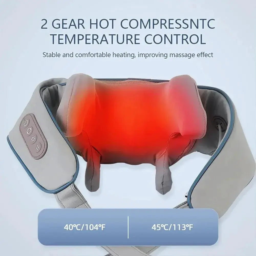 Foreverlily Wireless Neck And Back Massager Shawl Relaxation