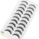 Glamorous Handmade 3D Mink Crisscross Eyelashes 10 Pairs