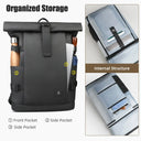 HK Rolltop Travel Backpack 15.6in Laptop