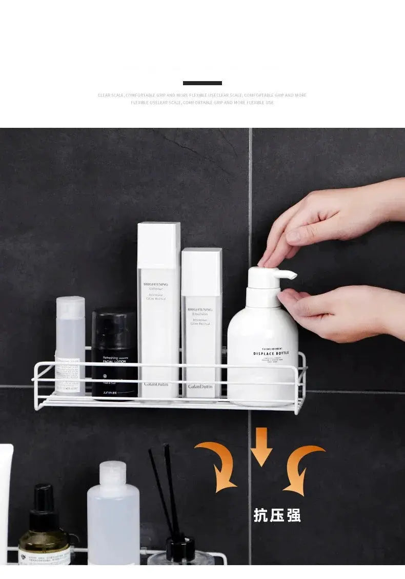 Clutter Free Bath Triangle Shelf Storage — product view 17