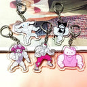 Anime Hello Kitty & My Melody Keychain Set for Fans