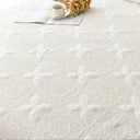 Nordic Embroidered Cotton Quilted Bedspread Summer Throw