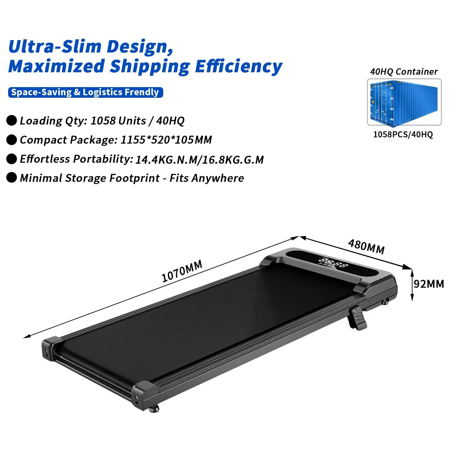 Portable Fitness Smart Walking Pad Treadmill LED Display Home Use Electric Manual Incline Adjustment Calories