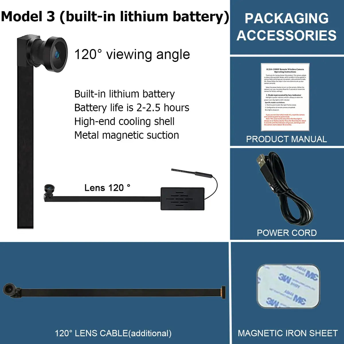 Small 4K DIY Wireless WiFi 2.0MP Camera Supports Remote Live Broadcast Via Smartphone App 1080P Image Quality 4 Models to Choose