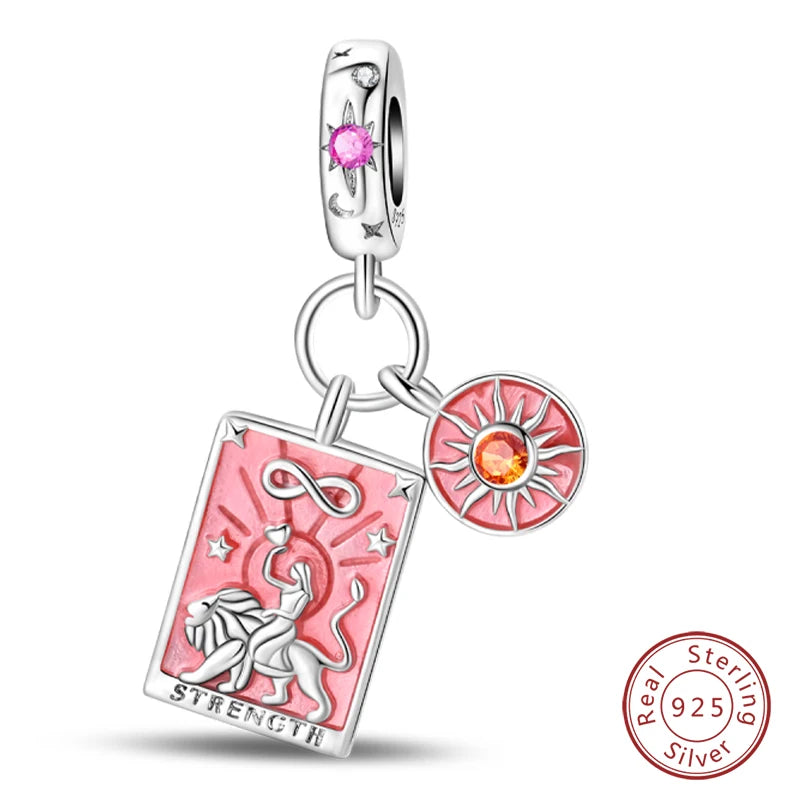 Charm Sterling Silver Tarot Card