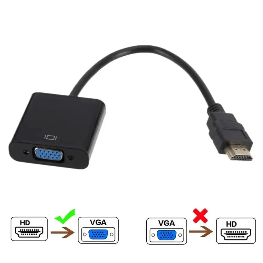 HDMI to VGA Cable Adapter 1080P Enhance Viewing Experience