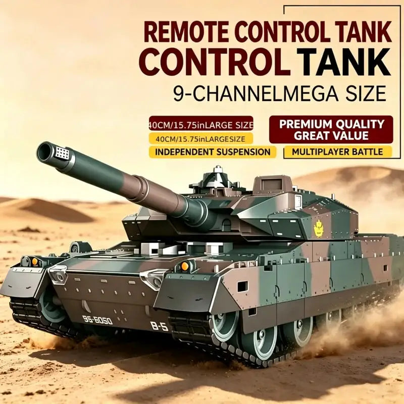 TONGLI RC Tracked Tank Toy with Shooting Function, Powerful — product view 5