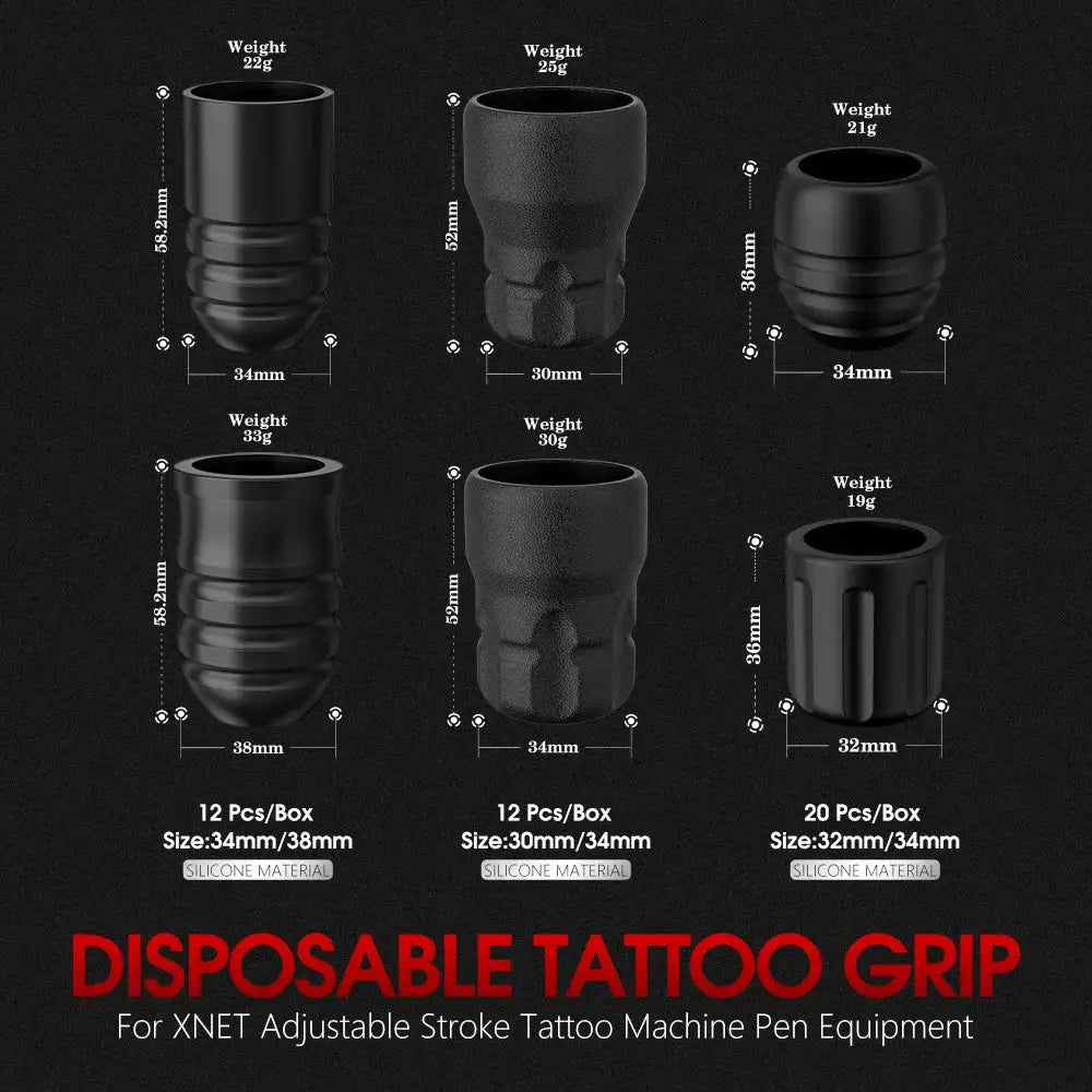XNET Disposable Tattoo Grips 12 Pack