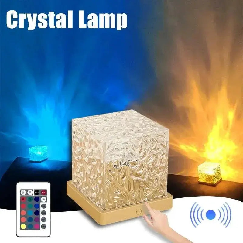 Dynamic Rotating Water Ripple Projector Night Light Lamp