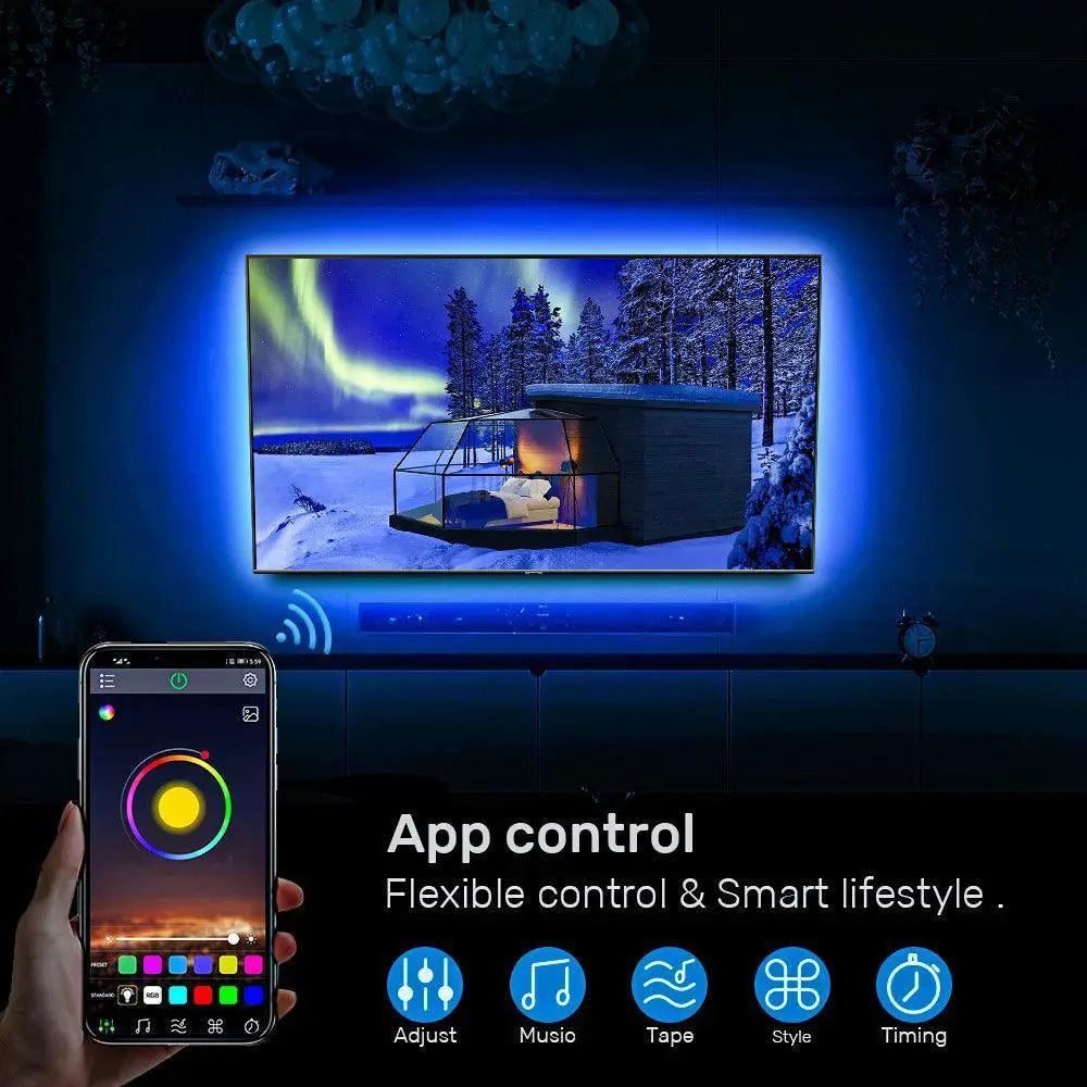 Bluetooth LED Strip Lights for Smart Room Decor Ambience