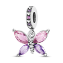Silver Plated Butterfly Ladybug Cactus