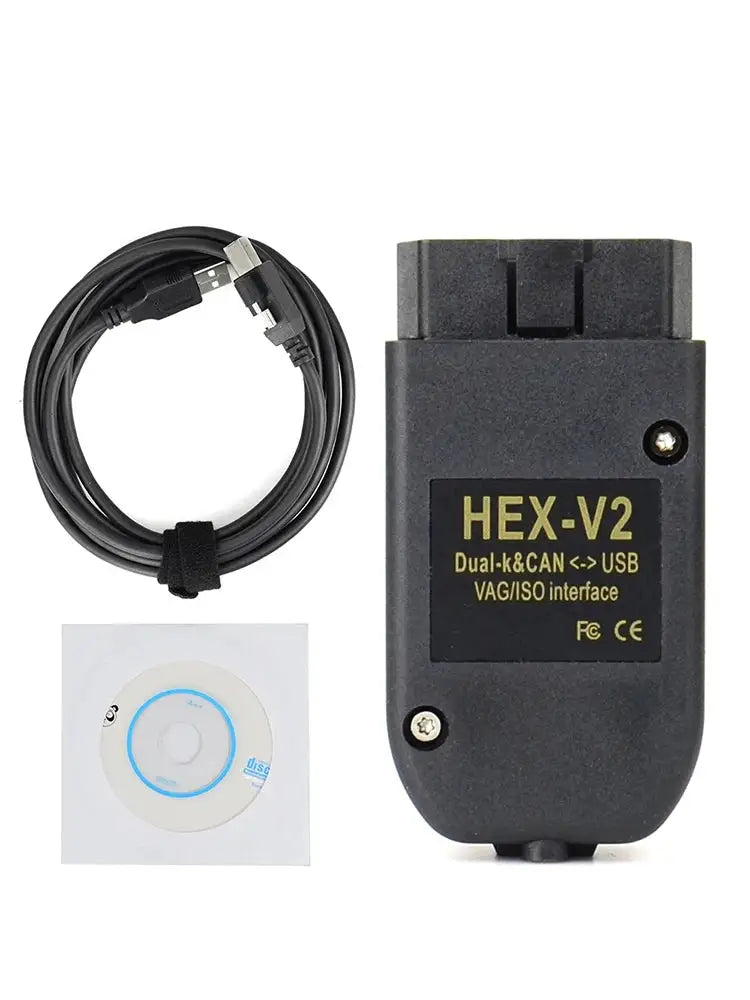 2026 Newest OBD2 Diagnostic VAG Scanner Tool Cable HEX V2 Wesheu VCDS 26.3 VCDS VAG COM 24.7 For Audi SKODA VW