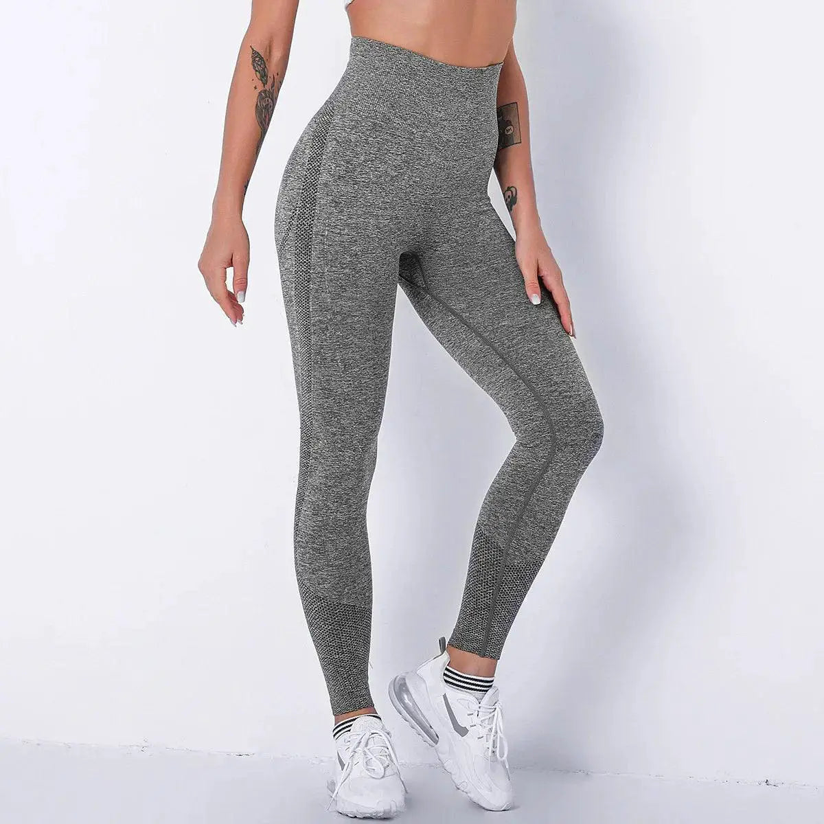 Sleek High-Waisted Yoga Leggings Seamless Fitness Wear